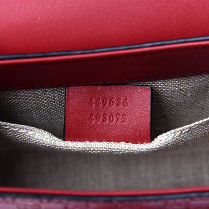 Gucci Soft Microguccissima Mini Emily Chain Shoulder Bag Rosso 8 of 12