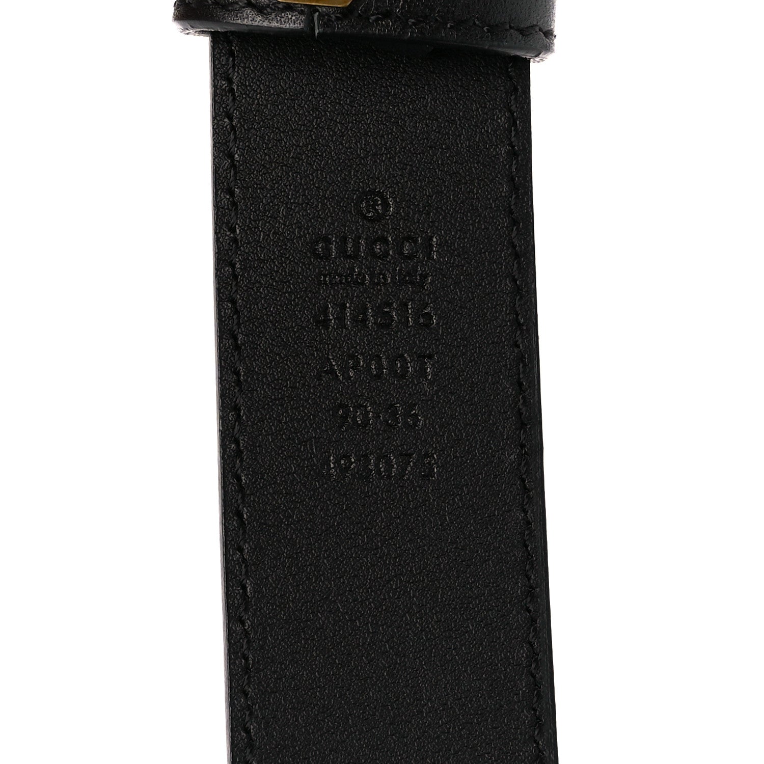 Gucci Moon Calfskin Double G 30mm Belt 90 36 Black 5 of 5