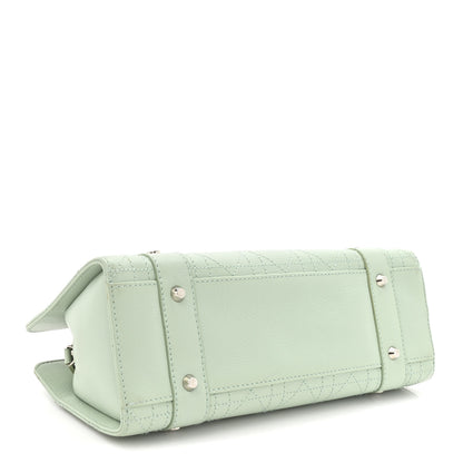 Christian Dior Calfskin Cannage Stitched Small East West Lady Dior Mint Green 4 of 15