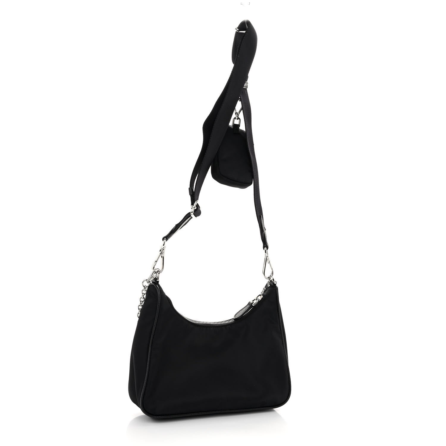 Prada Nylon Re-Edition 2005 Shoulder Bag Black 3 of 9
