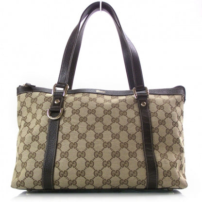 Gucci Monogram Medium Abbey Tote Brown 1 of 11