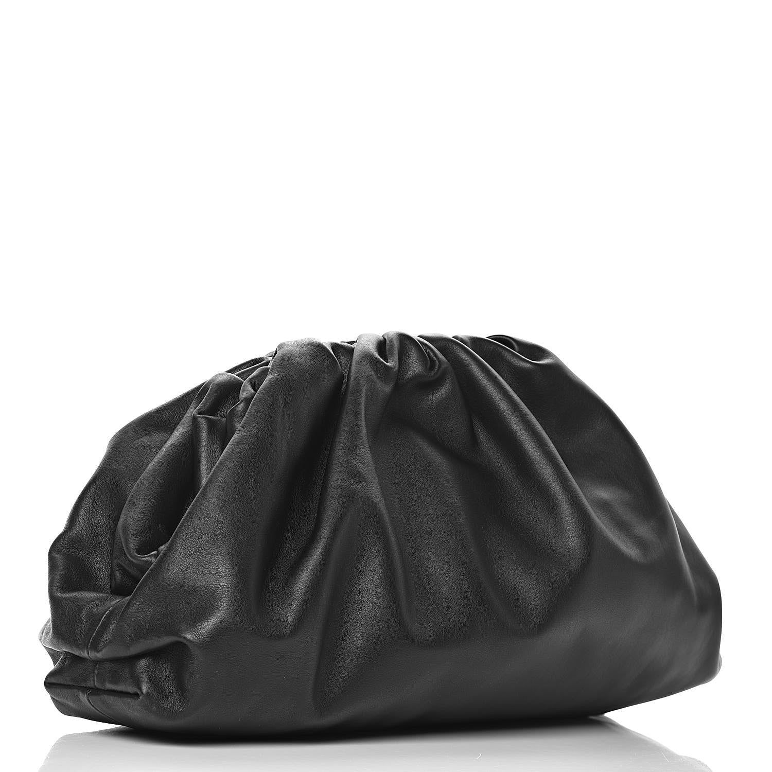 Bottega Veneta Smooth Butter Calf The Pouch Oversized Clutch Black 3 of 10