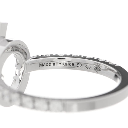 Hermes 18K White Gold Diamond Finesse Ring 52 6 4 of 5