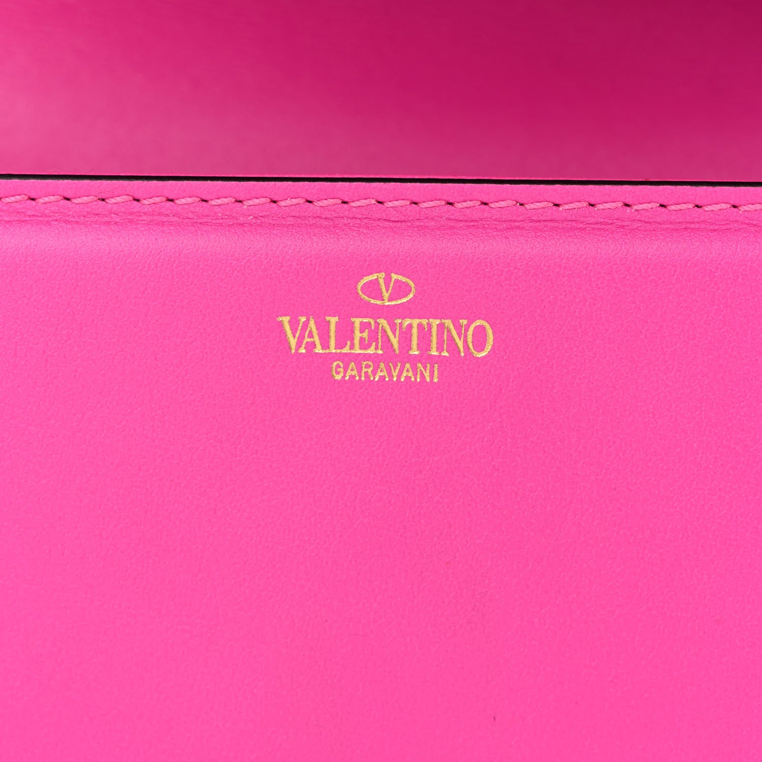 Valentino Garavani Calfskin Floral Embellished Monochrome Vlogo Loco Shoulder Bag Pink PP 6 of 12