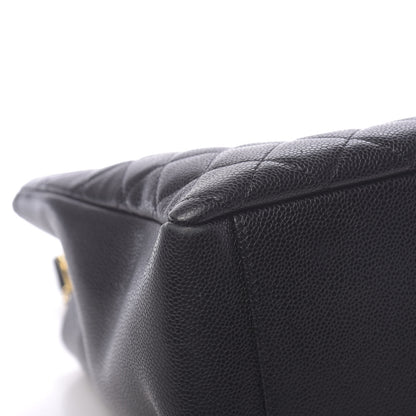 Chanel Caviar Quilted Grand Shopping Tote GST Black 9 of 13