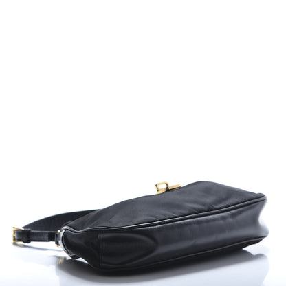 Prada Tessuto Nylon Soft Calf Shoulder Bag Black 4 of 11