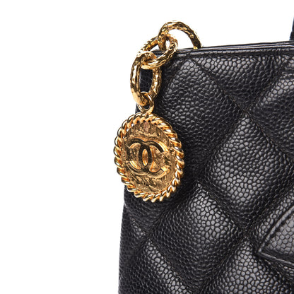 Chanel Caviar Quilted Medallion Tote Black 10 of 14