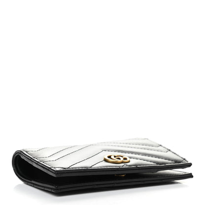 Gucci Calfskin Matelasse GG Marmont Passport Case Black 4 of 7
