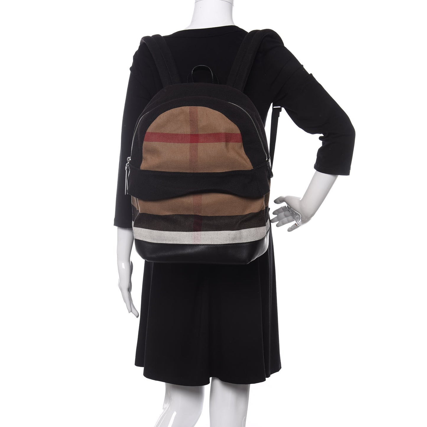 Jute Calfskin Mega Check Children's Backpack
