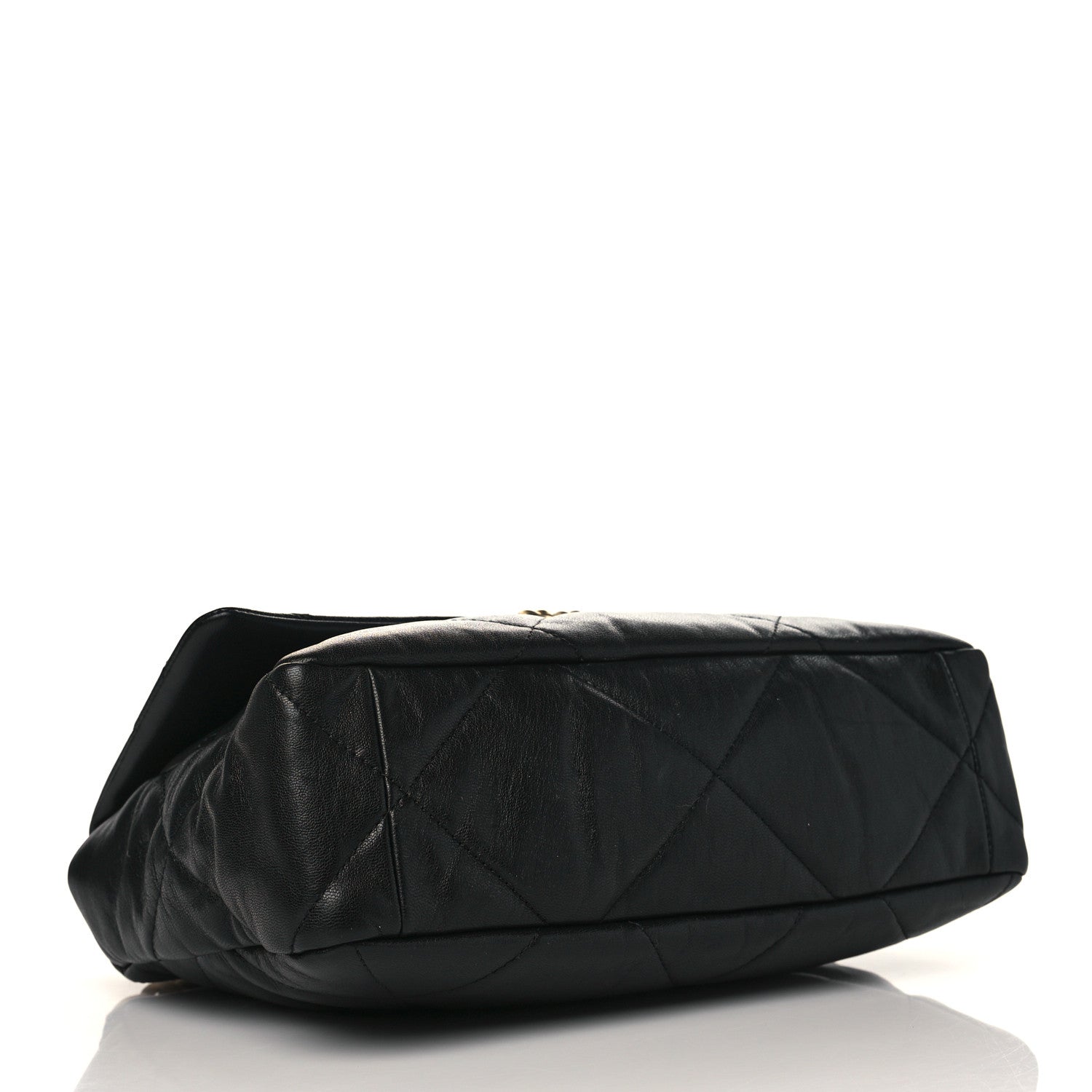 Chanel Goatskin Quilted Large Chanel 19 Flap Black 4 of 10