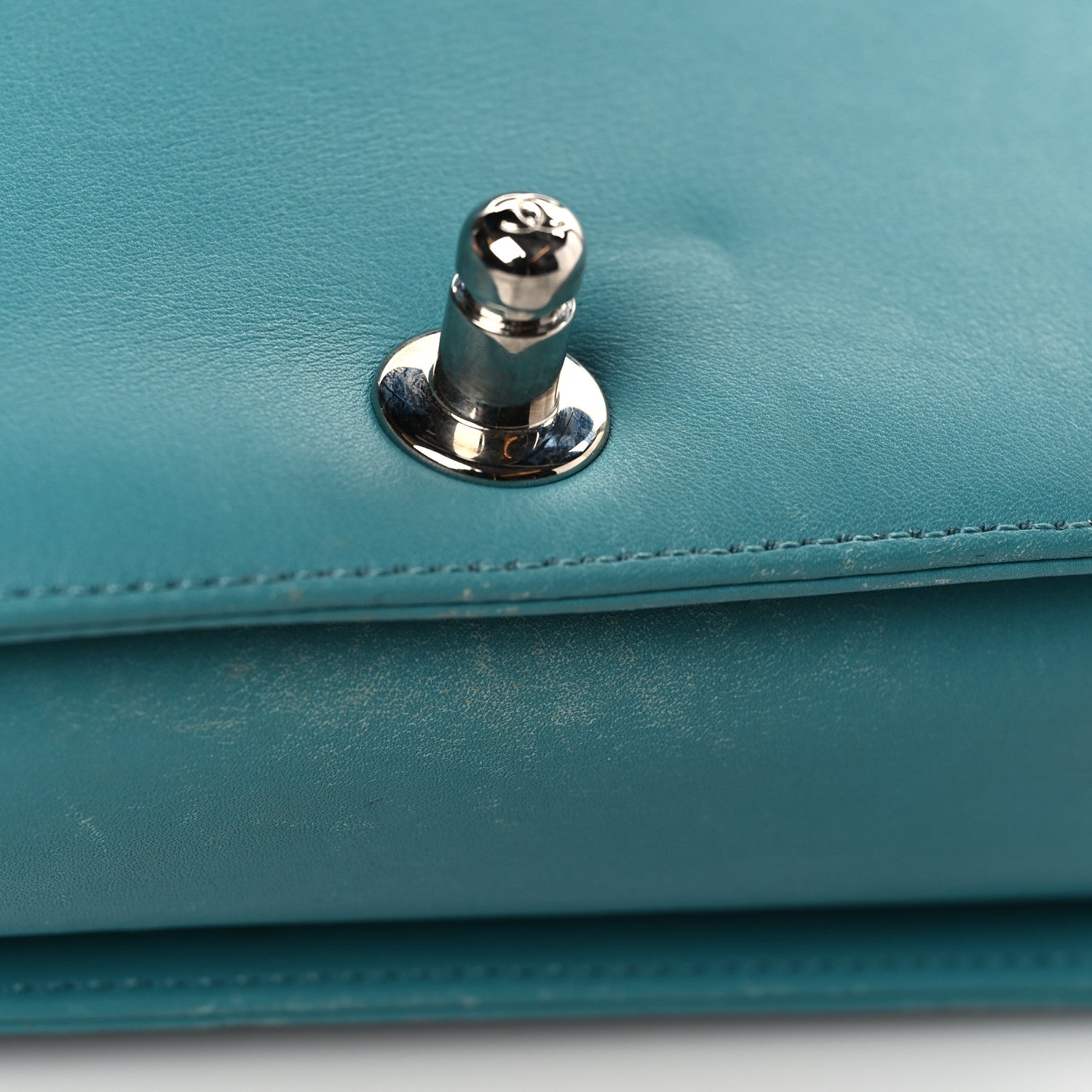 Chanel Lambskin Quilted Small Boy Flap Dark Turquoise 10 of 10