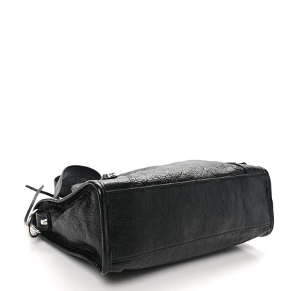 Balenciaga Agneau Arena Silver Hardware Small Le City Black 4 of 11
