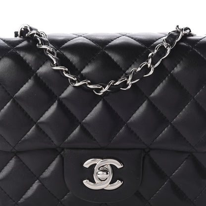 Chanel Lambskin Quilted Mini Square Flap Black 8 of 13