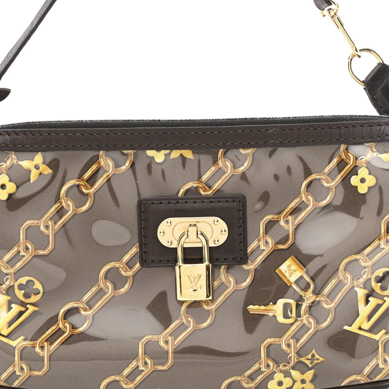 Louis Vuitton Monogram Charms Pochette Accessories Brown 7 of 10
