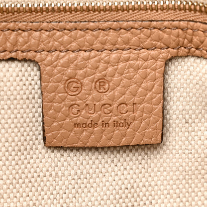 Gucci Pebbled Calfskin Large Soho Hobo Camelia 6 of 10