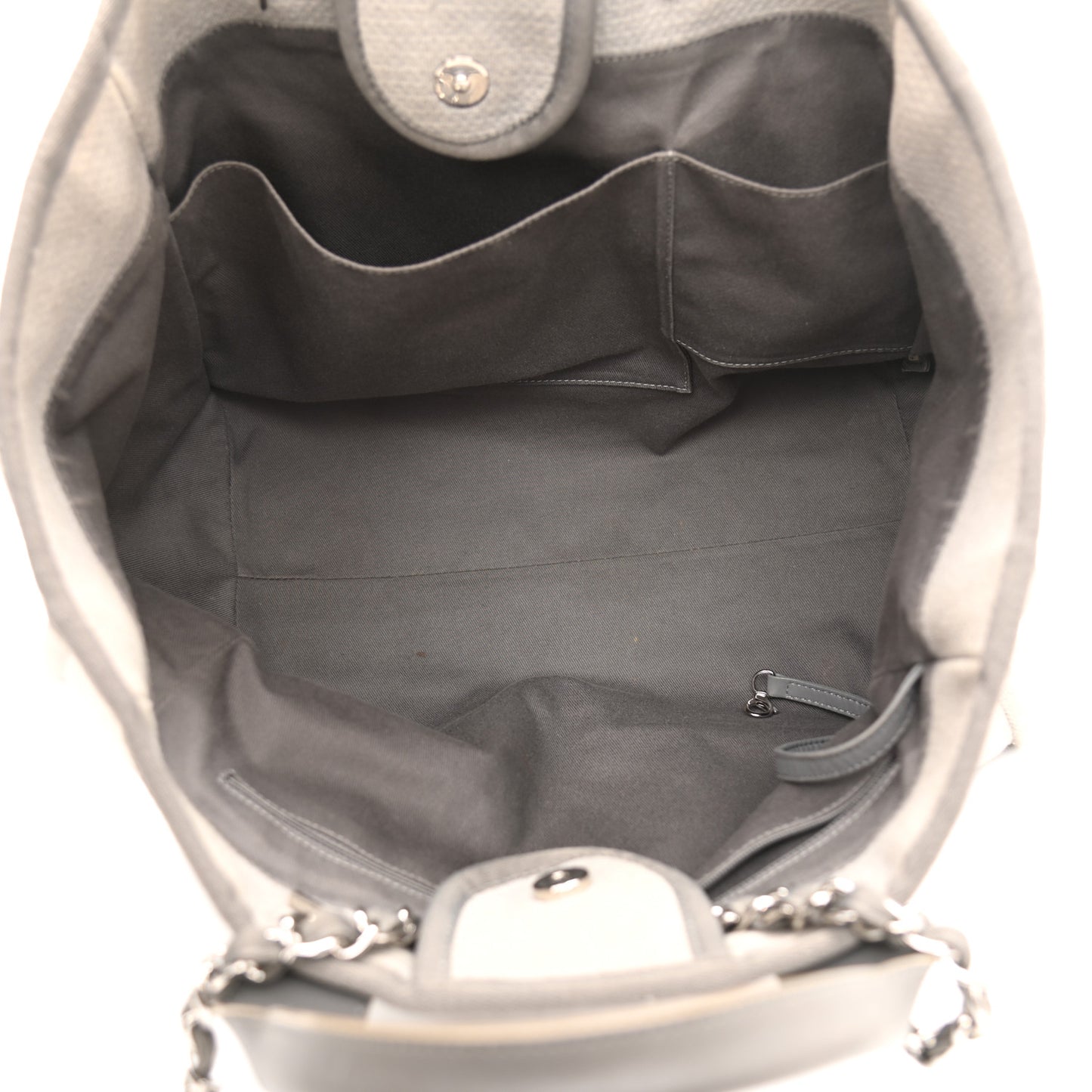 Canvas Large Deauville Tote Grey