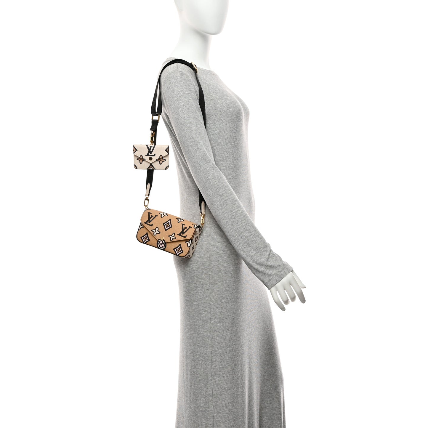 Monogram Wild At Heart Felicie Strap & Go Arizona Creme