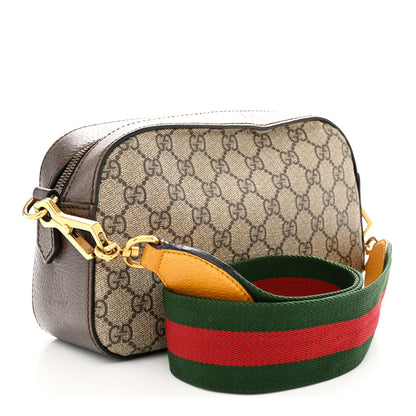Gucci GG Supreme Monogram Web Neo Vintage Shoulder Bag Beige New Acero Crop 3 of 13