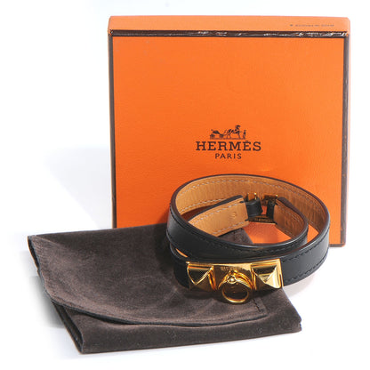 Hermes Chamonix Rivale Double Tour Bracelet S Black 5 of 5