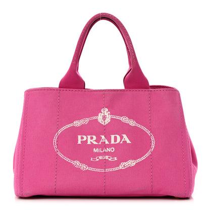 Prada Canapa Small Logo Tote Fuxia 1 of 19