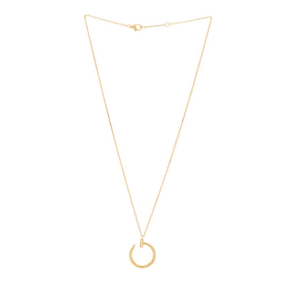Cartier 18K Pink Gold Diamond Juste Un Clou Pendant Necklace 3 of 5