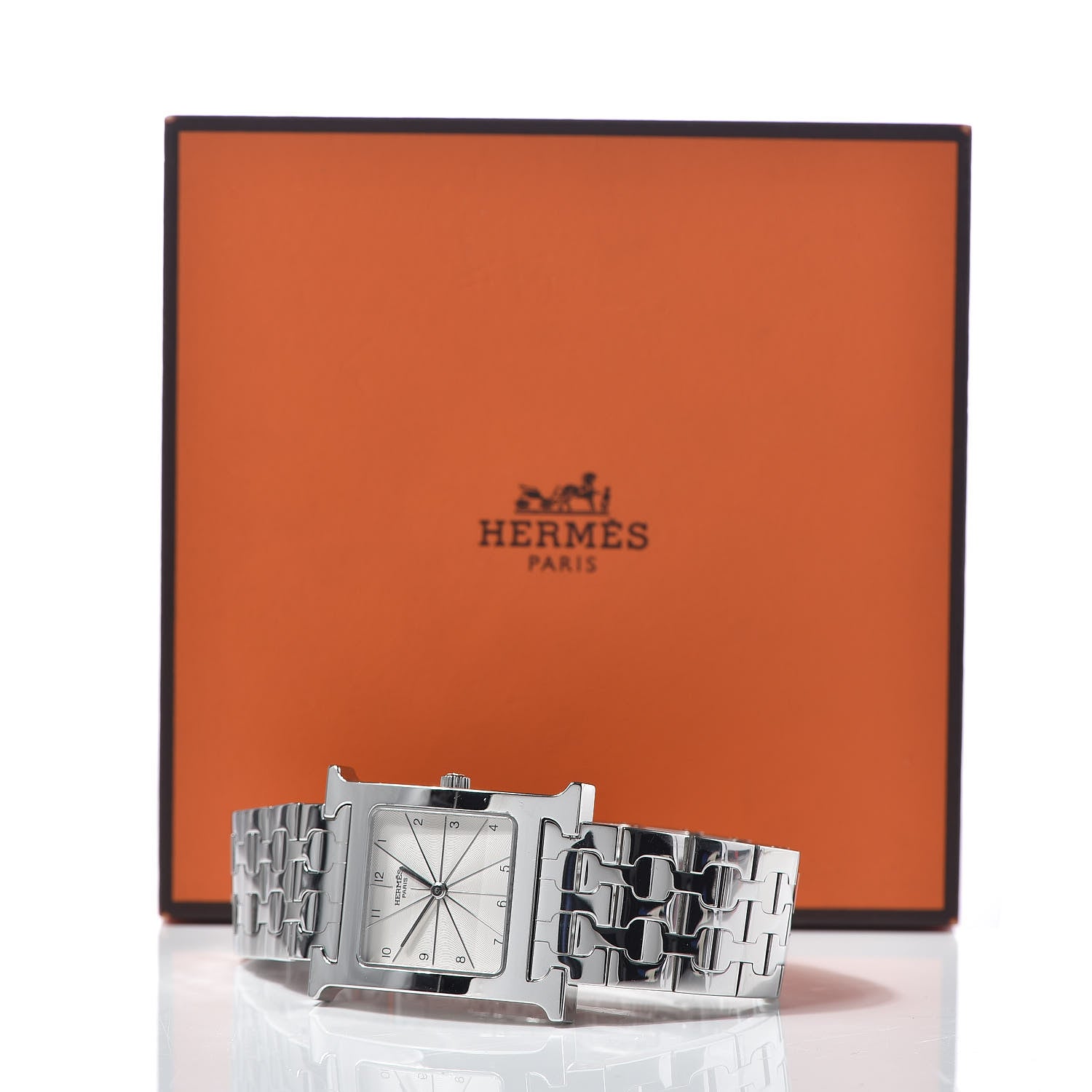 Hermes Stainless Steel 26mm Heure H Hour Quartz Watch 7 of 7