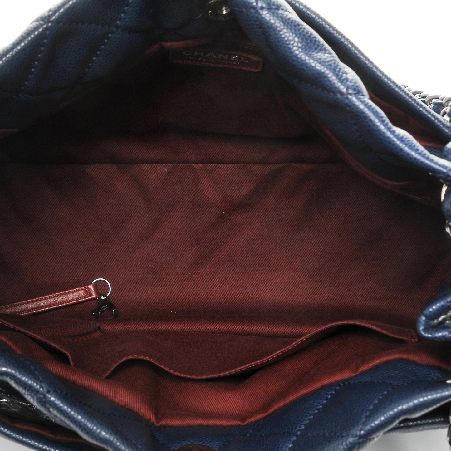 Caviar Timeless CC Soft Tote Navy Blue