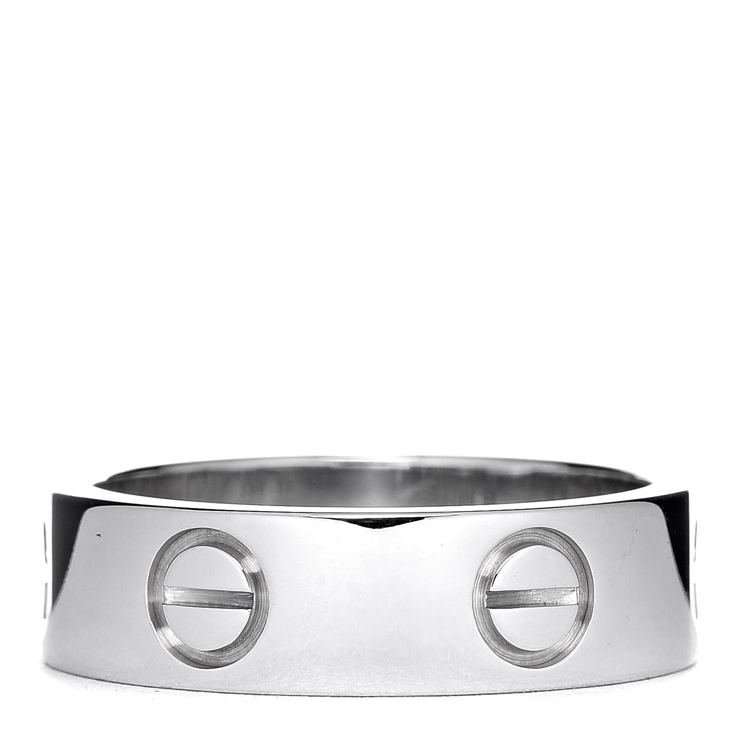 18K White Gold 5.5mm LOVE Ring 53 6.25