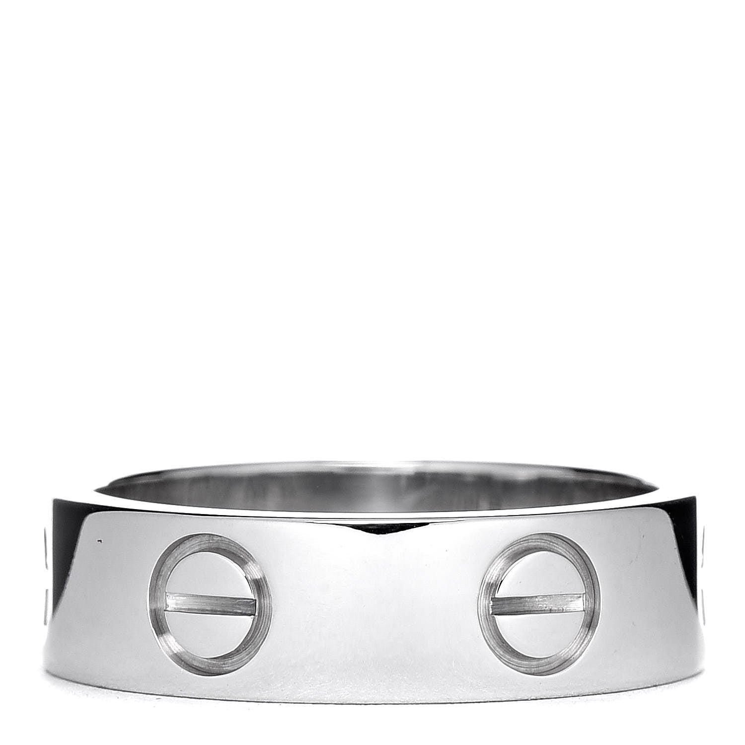 Cartier 18K White Gold 5.5mm LOVE Ring 53 6.25 3 of 5