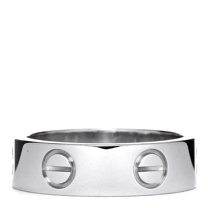 Cartier 18K White Gold 5.5mm LOVE Ring 53 6.25 3 of 5