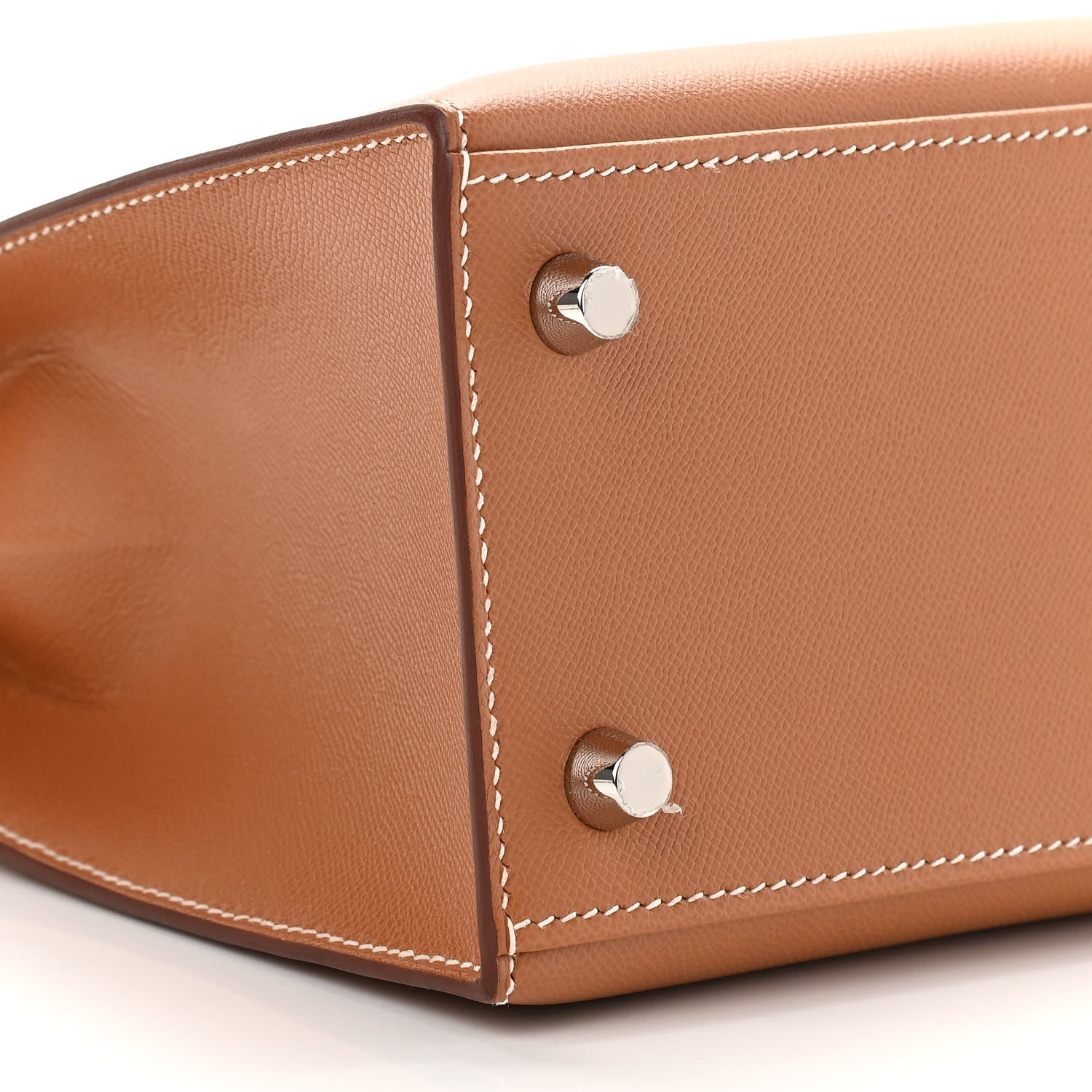 Hermes Madame Calfskin Kelly Sellier 25 Gold 9 of 10