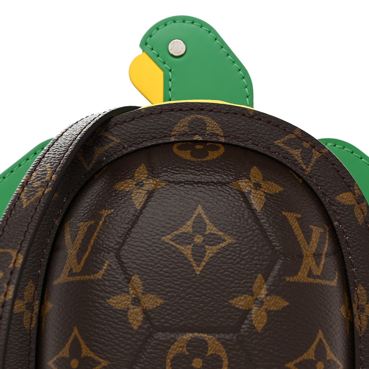 Louis Vuitton Monogram Calfskin LV Turtle Wearable Wallet Brown 7 of 9