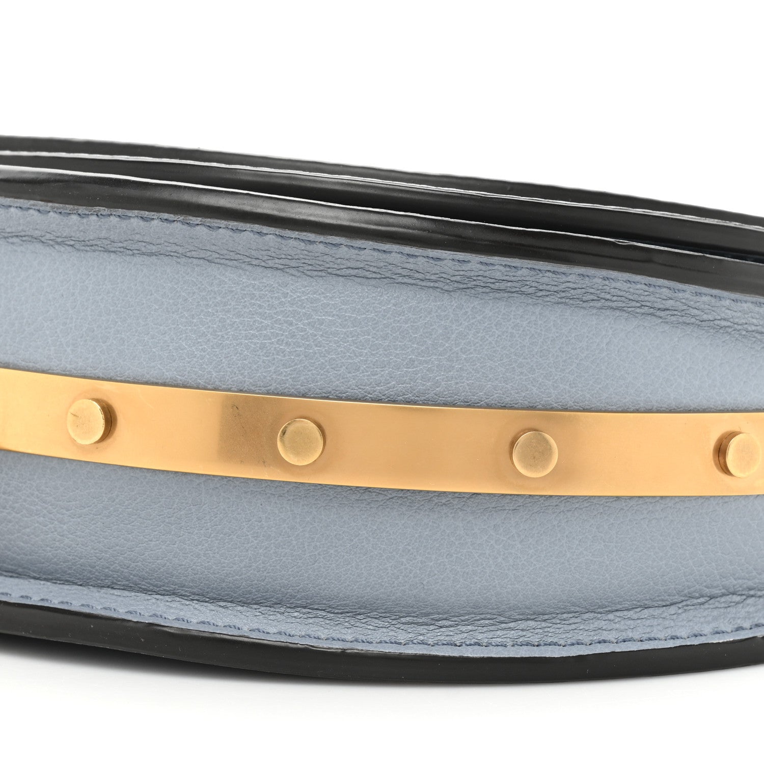 Chloe Calfskin Small Nile Bracelet Minaudiere Bag Washed Blue 9 of 17