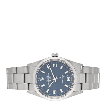 Rolex Stainless Steel 34mm Oyster Perpetual Air-King Watch Blue 14000M 2 of 4