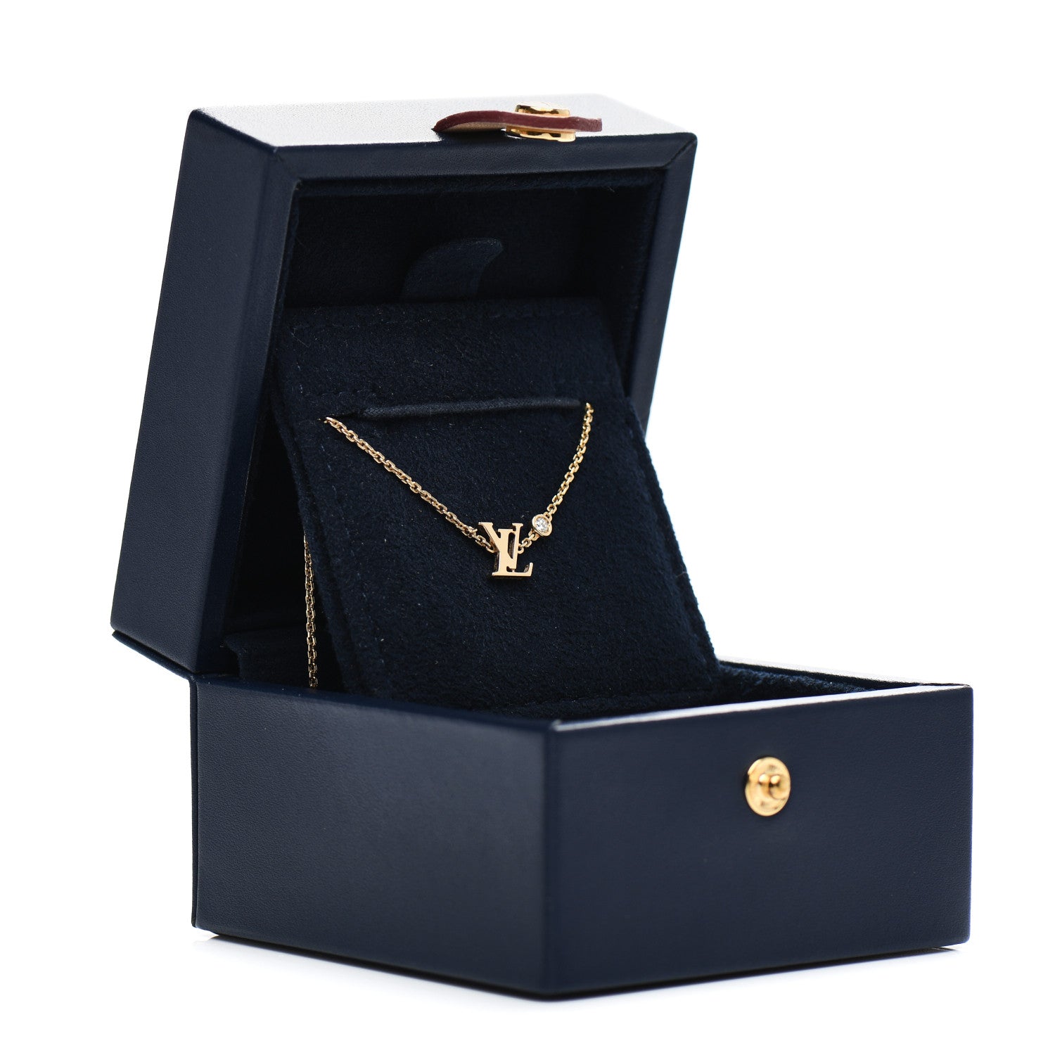 Louis Vuitton 18K Yellow Gold Diamond Idylle Blossom LV Pendant Necklace 5 of 5