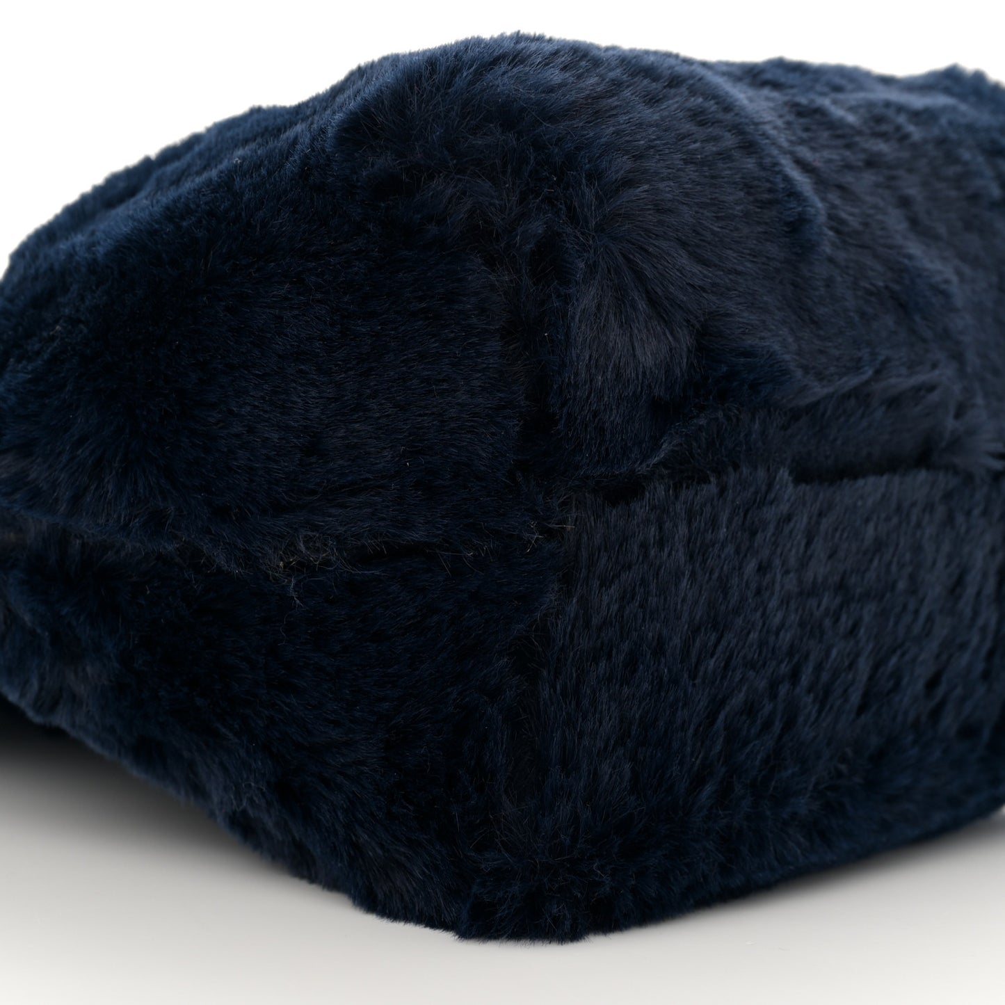 Faux Fur Mini Bucket Bag Blueberry