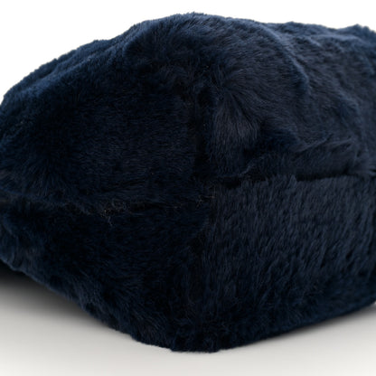 Mansur Gavriel Faux Fur Mini Bucket Bag Blueberry 9 of 10