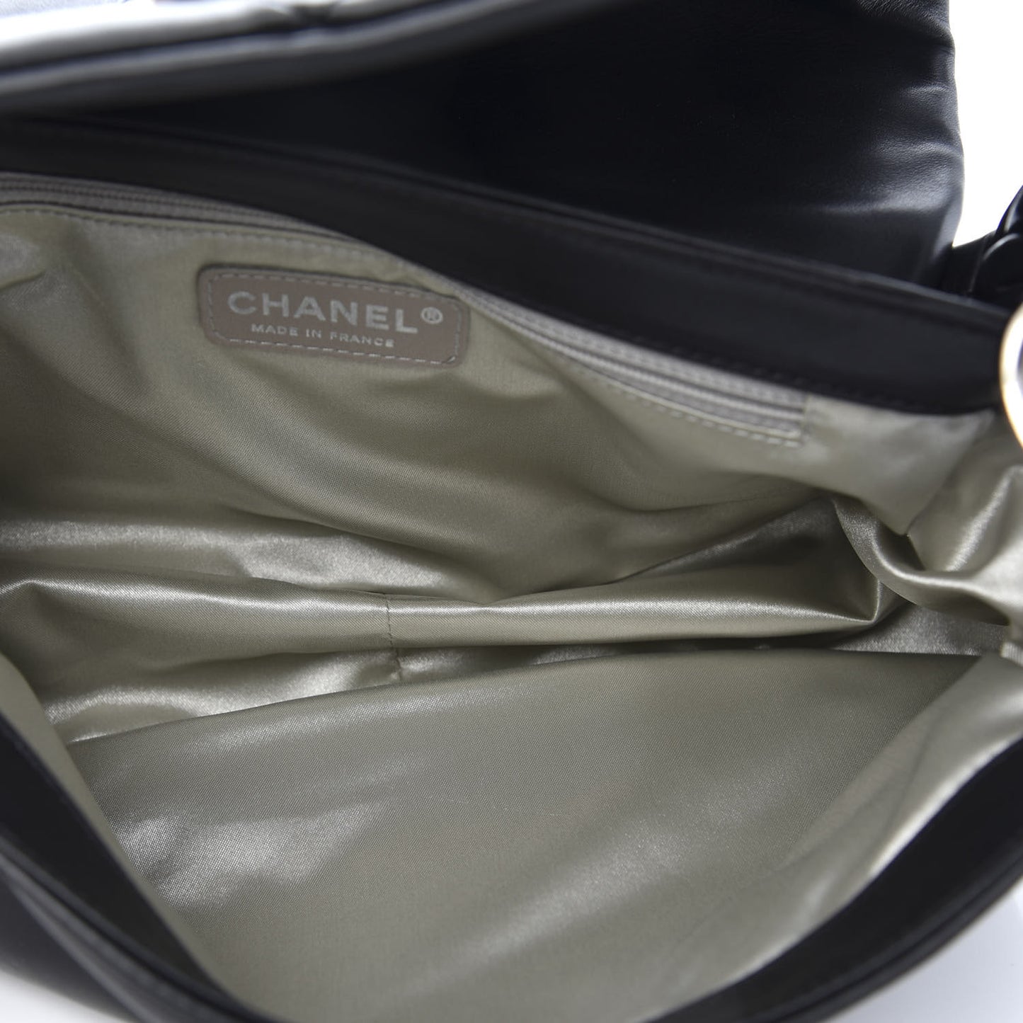 Lambskin Quilted Flap Bag Black