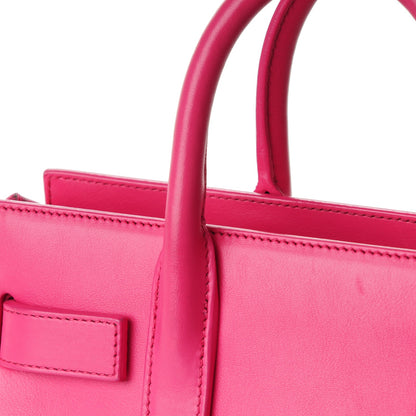 Saint Laurent Calfskin Nano Sac De Jour Lipstick Fuchsia 12 of 12