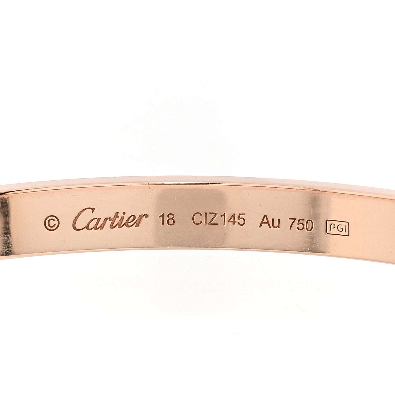 Cartier 18K Pink Gold LOVE Bracelet 18 5 of 6