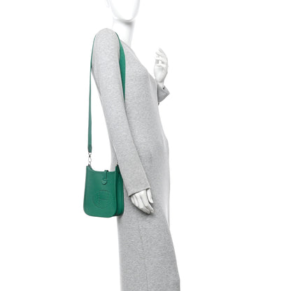 Hermes Taurillon Clemence Evelyne TPM Vert Vertigo 2 of 11