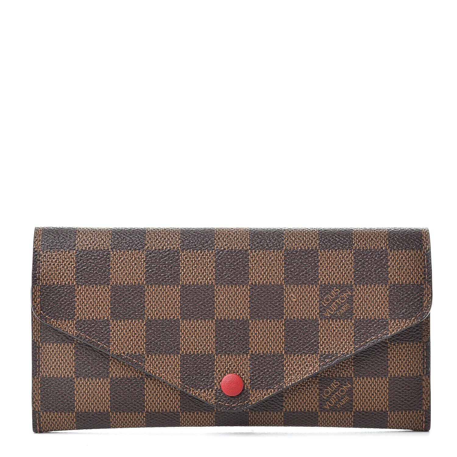 Louis Vuitton Damier Ebene Josephine Wallet Red 1 of 9
