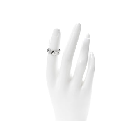 Cartier 18K White Gold 5.5mm LOVE Ring 48 4.5 2 of 4