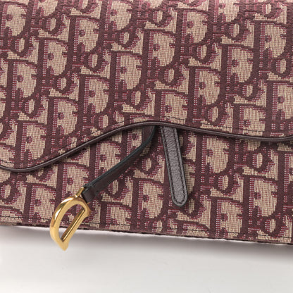 Christian Dior Oblique Saddle Chain Pouch Burgundy 11 of 11