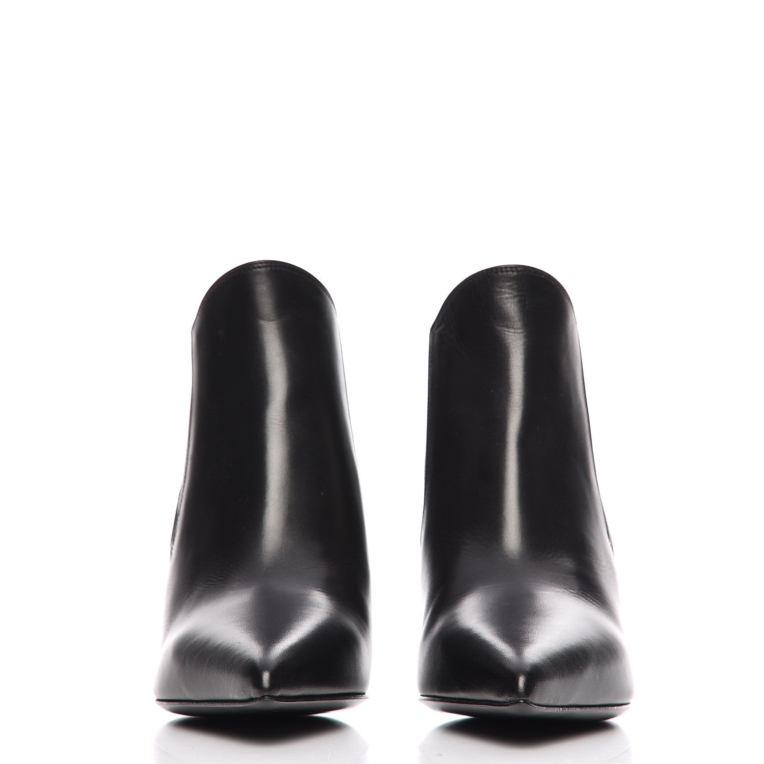 Saint Laurent Calfskin Classic Paris Ela 80 Ankle Boots 35.5 Black 4 of 10