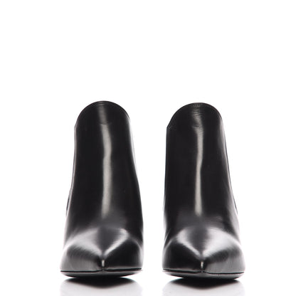 Saint Laurent Calfskin Classic Paris Ela 80 Ankle Boots 35.5 Black 4 of 10