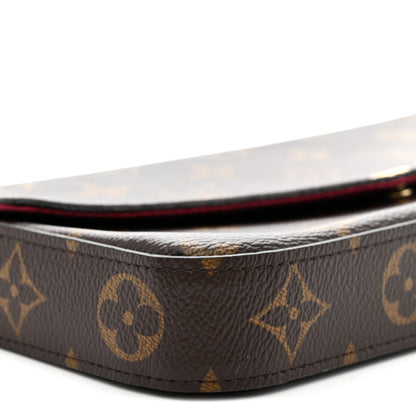 Louis Vuitton Monogram Pochette Felicie Chain Wallet Fuchsia 10 of 13