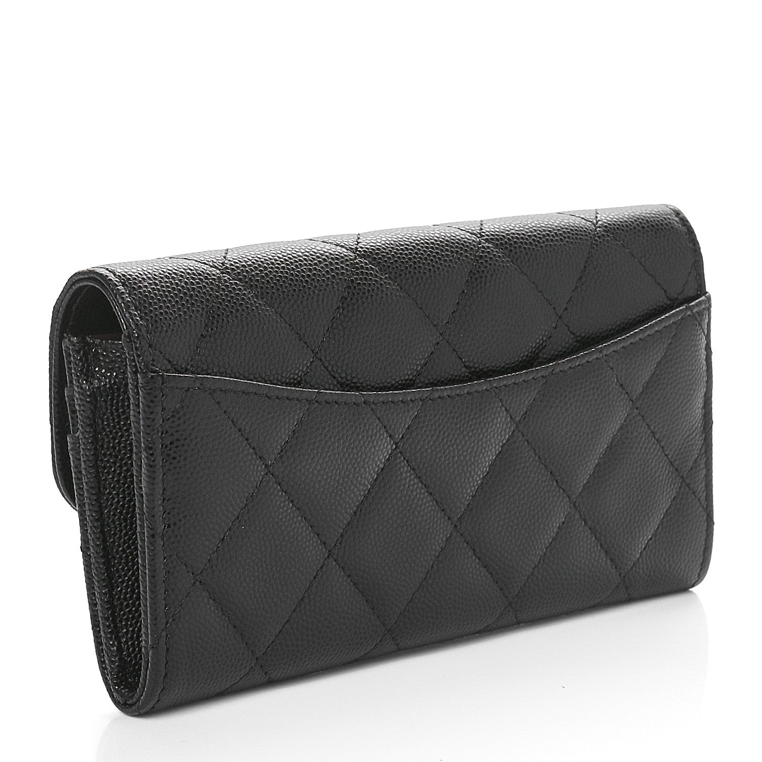 Chanel Caviar Quilted Medium Flap Wallet Black 3 of 11
