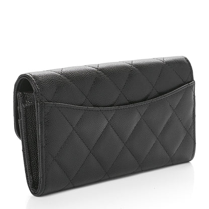 Chanel Caviar Quilted Medium Flap Wallet Black 3 of 11