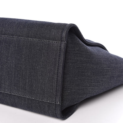 Chanel Denim Large Deauville Tote Dark Blue 10 of 12